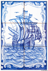 La caravelle ( Azulejo par C Cromil Olivia)