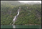 Norvege Cascade entre Stovfjorden Geirangerfjord