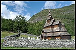 Norvege Borgund Eglise en bois debout