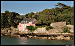 Maison rose a Bellevue Golfe du Morbihan