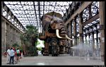 L elephant mobile devant la galerie des machines de l ile Nantes