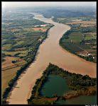 Survol de l ile de la Lande sur la Garonne