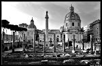 Piazza Foro Traiano et Colonna Traiana Rome nb