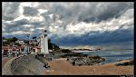 Entree du port de peche de Saint Jean de Luz avant la tempete