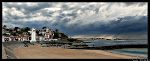Entree du port de peche de Saint Jean de Luz avant la tempete